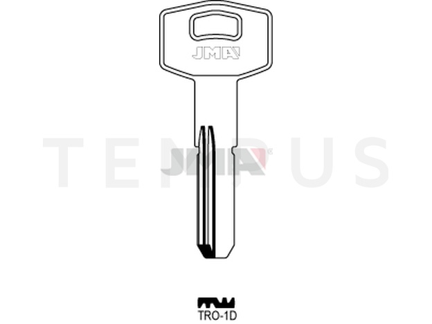 TRO-1D Specijalan ključ (Silca TAR16 / Errebi T8R) 13976
