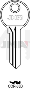 JMA COR-36D Cilindričan ključ (Silca CB17/ Errebi CO11)