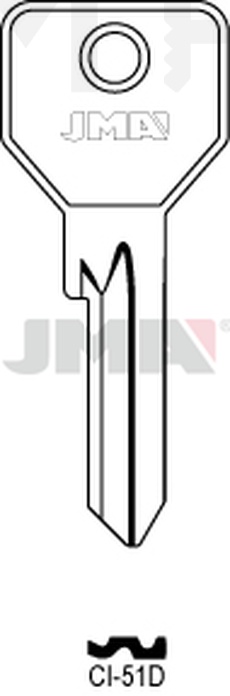 JMA CI-51D Cilindričan ključ (Silca CS119 / Errebi C5DE)