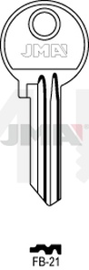 JMA FB-21 Cilindričan ključ (Silca FB4R / Errebi F23R)