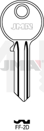 JMA FF-2D Cilindričan ključ (Silca FF1 / Errebi FF14)