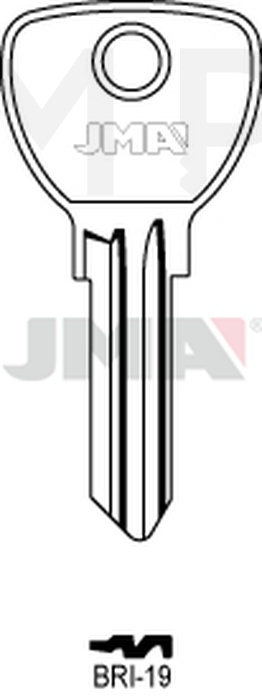 JMA BRI-19 Cilindričan ključ (Silca BD9R / Errebi BD11R)