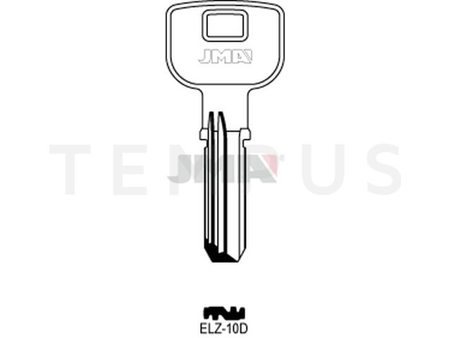 ELZ-10D Specijalan ključ (Silca EL9R / Errebi EZ12R) 12899