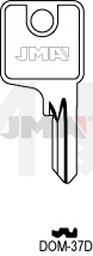 JMA DOM-37D Cilindričan ključ (Silca DM34 / Errebi DM32)