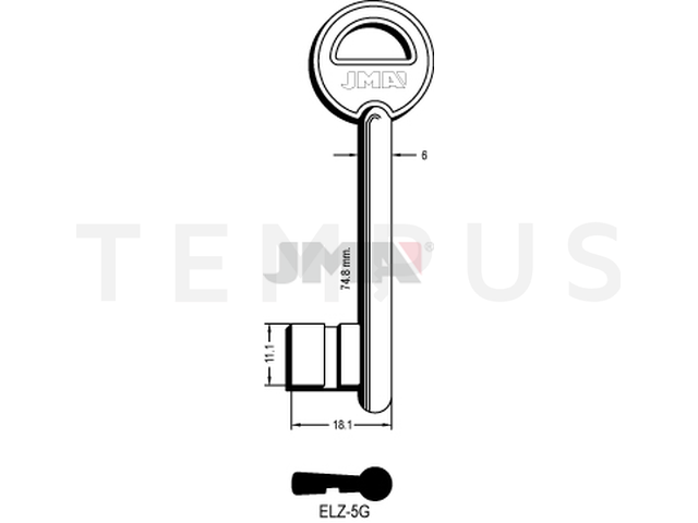 ELZ-5G Kasa ključ (Errebi 65EZ5) 12914
