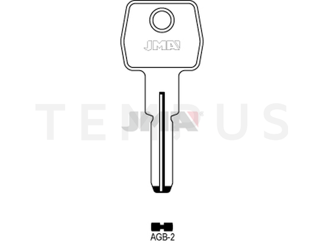 AGB-2 Specijalan ključ (Silca AGB5 / Errebi AGB6) 12525