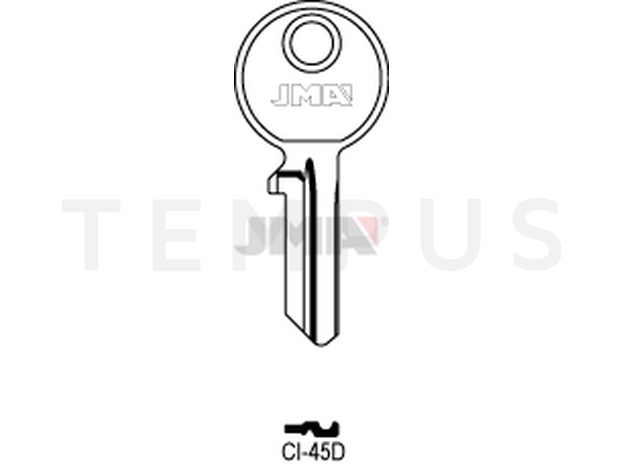 CI-45D Cilindričan ključ (Silca CS22 / Errebi LOG4PD)