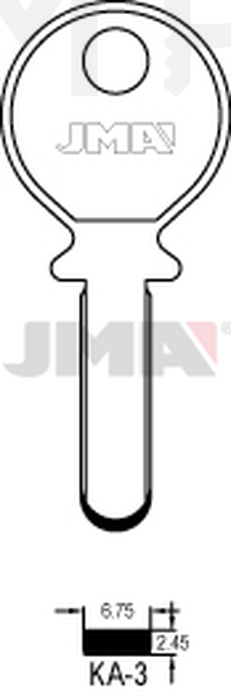 JMA KA-3 Specijalan ključ (Silca KA5 / Errebi KB4)