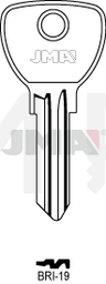 JMA BRI-19 Cilindričan ključ (Silca BD9R / Errebi BD11R)