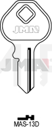 JMA MAS-13D Cilindričan ključ (Silca MS10 / Errebi M15)