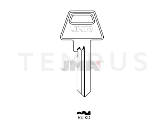 RU-KD Cilindričan ključ (Silca ASS155 / Errebi RU16) 20284