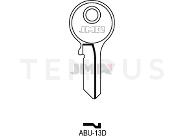 ABU-13D Cilindričan ključ (Silca AB12R / Errebi AU12R ) 12444