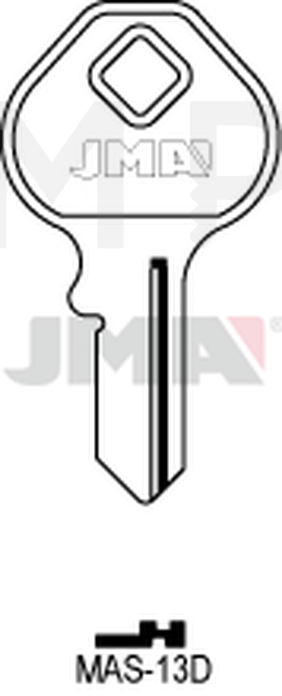 JMA MAS-13D Cilindričan ključ (Silca MS10 / Errebi M15)