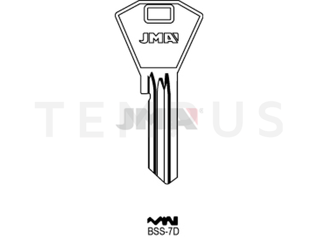 BSS-7D Cilindričan ključ (Errebi BN10) 12642