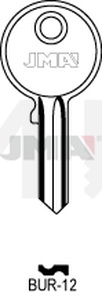 JMA BUR-12 Cilindričan ključ (Silca BUR17R, BUR10R / Errebi BG41R, R12R)