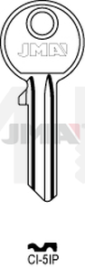 JMA CI-5IP  Cilindričan ključ (Silca AB3R, CS7R, CC1R / Errebi AU5PS, C5PDT, C5PS, CC5PS)