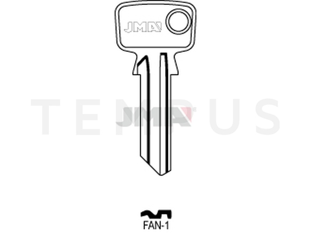 FAN-1 Cilindričan ključ 12970