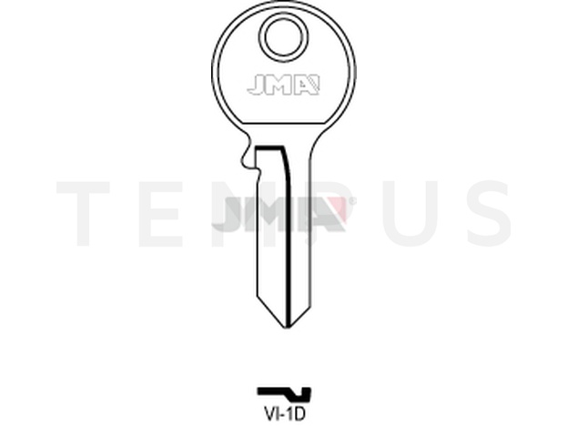 VI-1D Cilindričan ključ (Silca VI081 / Errebi V5S) 14046