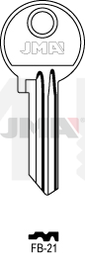 JMA FB-21 Cilindričan ključ (Silca FB4R / Errebi F23R)