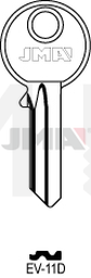 JMA EV-11D Cilindričan ključ (Silca EV8 / Errebi EV5PD)