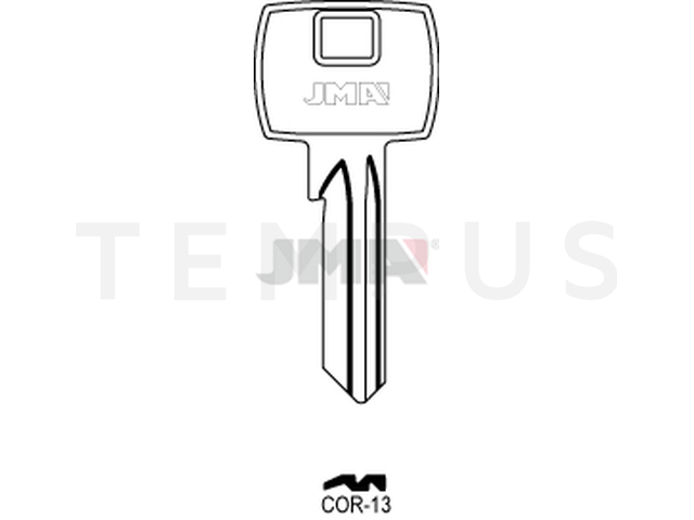 COR-13 Cilindričan ključ (Silca CB30R / Errebi CO22R) 12757