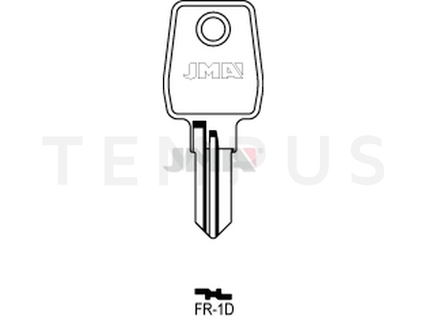 FR-1D Cilindričan ključ (Silca FRT6R, FRT4R / Errebi FRT3R)
