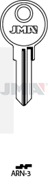 JMA ARN-3 Cilindričan ključ (Silca AB43 / Errebi ARM3)
