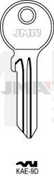 JMA KAE-9D Cilindričan ključ (Silca KLE6X / Errebi KAL9)