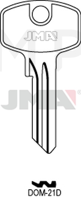 JMA DOM-21D Cilindričan ključ (Silca DM119 / Errebi DM5RN)