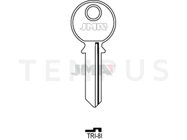 TRI-8I Cilindričan ključ (Silca TL4R / Errebi TR2) 13972