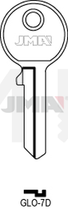 JMA GLO-7D Cilindričan ključ (Silca GL3 / Errebi GO3R)