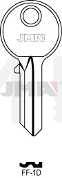 JMA FF-1D Cilindričan ključ (Silca FF2 / Errebi FF8D)