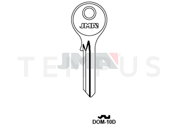 DOM-10D Cilindričan ključ (Silca DM13 / Errebi DM16)