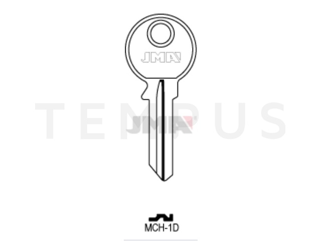 MCH-1D Cilindričan ključ (Silca MH2R, PT1R / Errebi MIC7) 21067