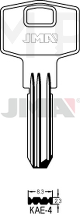 JMA KAE-4 Specijalan ključ (Silca KLE4 / Errebi KAL4, KAL6)