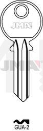 JMA GUA-2 Cilindričan ključ (Silca FB23R / Errebi GUA2R)