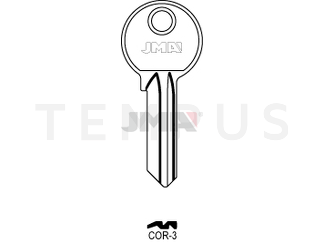 COR-3 Cilindričan ključ 12769