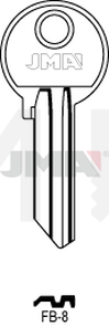 JMA FB-8 Cilindričan ključ (Silca FB5R / Errebi F24R)