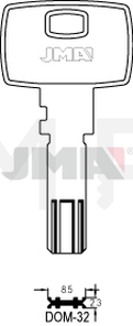 JMA DOM-32 Specijalan ključ (Silca DM22TVPX / Errebi DM46)