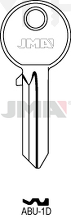 JMA ABU-1D Cilindričan ključ (Silca AB8 / Errebi AU6 )