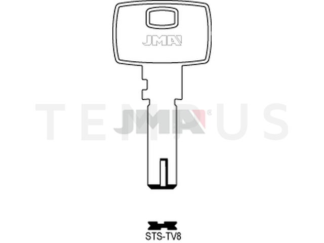 STS-TV8 Specijalan ključ (Silca DM22TV8 / Errebi DM54) 13719