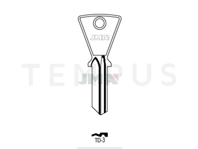 TD-3 Cilindričan ključ (Silca FH6 / Errebi FT7) 21101