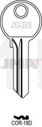 JMA COR-18D Cilindričan ključ (Silca CB31 / Errebi CO15)