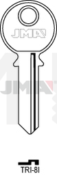 JMA TRI-8I Cilindričan ključ (Silca TL4R / Errebi TR2)