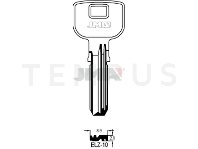 ELZ-10 Specijalan ključ (Silca EL9 / Errebi EZ12) 12898