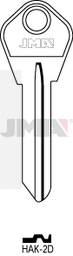 JMA HAK-2D Cilindričan ključ (Silca HAK2 / Errebi HAR2D)