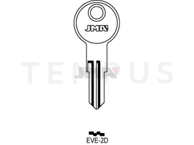 EVE-2D Cilindričan ključ (Silca ED3R / Errebi EVG3R) 12959