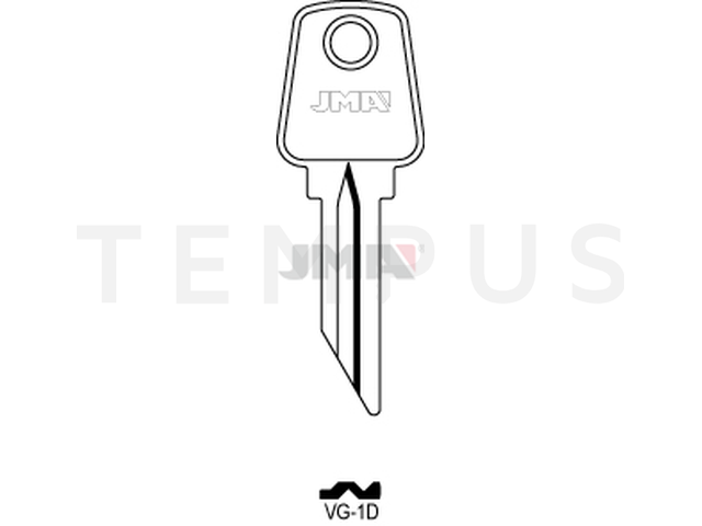VG-1D Cilindričan ključ (Silca VLG1 / Errebi VLG1D) 14041