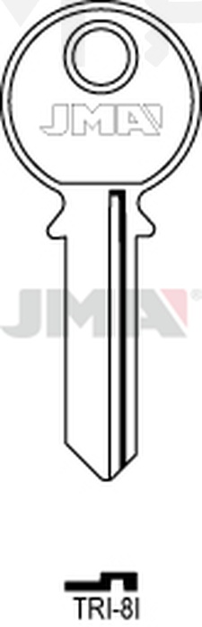 JMA TRI-8I Cilindričan ključ (Silca TL4R / Errebi TR2)