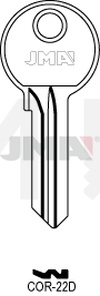 JMA COR-22D Cilindričan ključ (Silca CB19 / Errebi CO12)